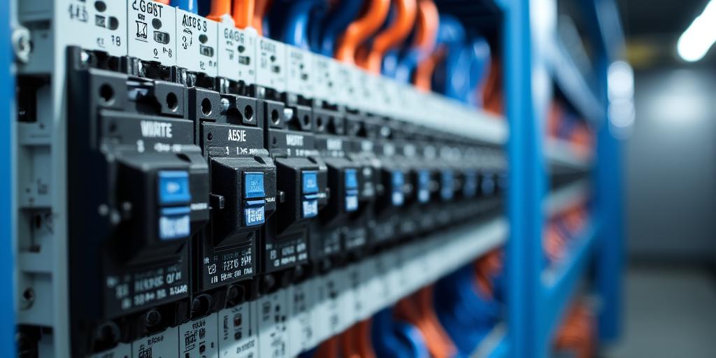 A perfectly organized and labeled modern electrical panel installation